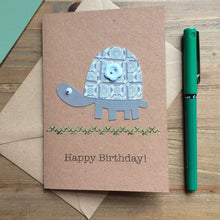 Handmade Turtle Happy Birthday Card